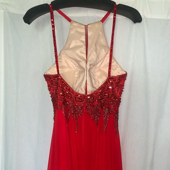 Red Jovani dress style #59076 - Picture 4 of 5